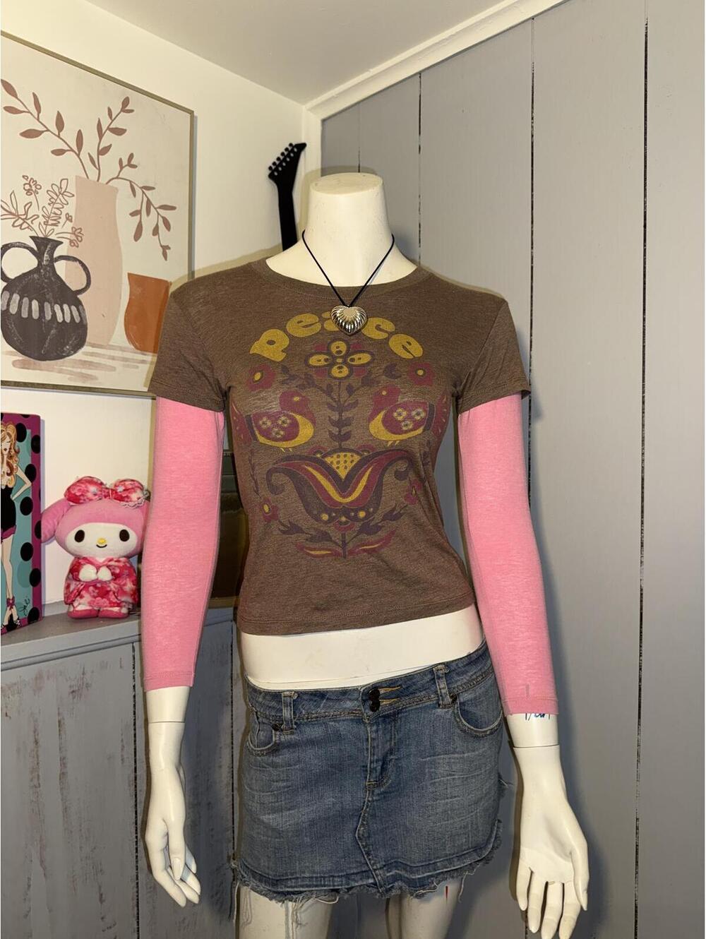 Y2k Junk Food Layered Top